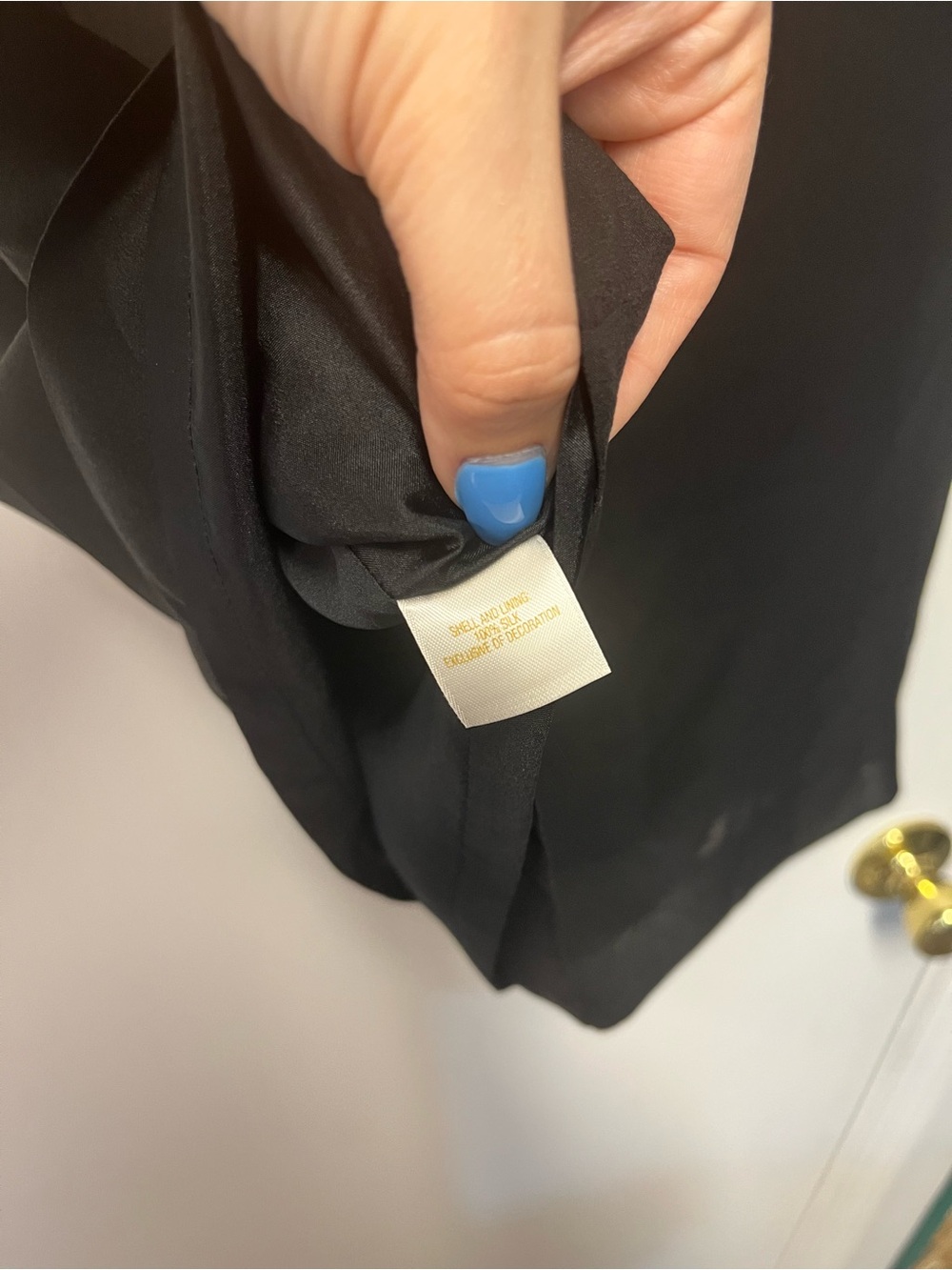 Kate Spade Colorblock Ruffle Neck Blouse - Picture 4 of 6